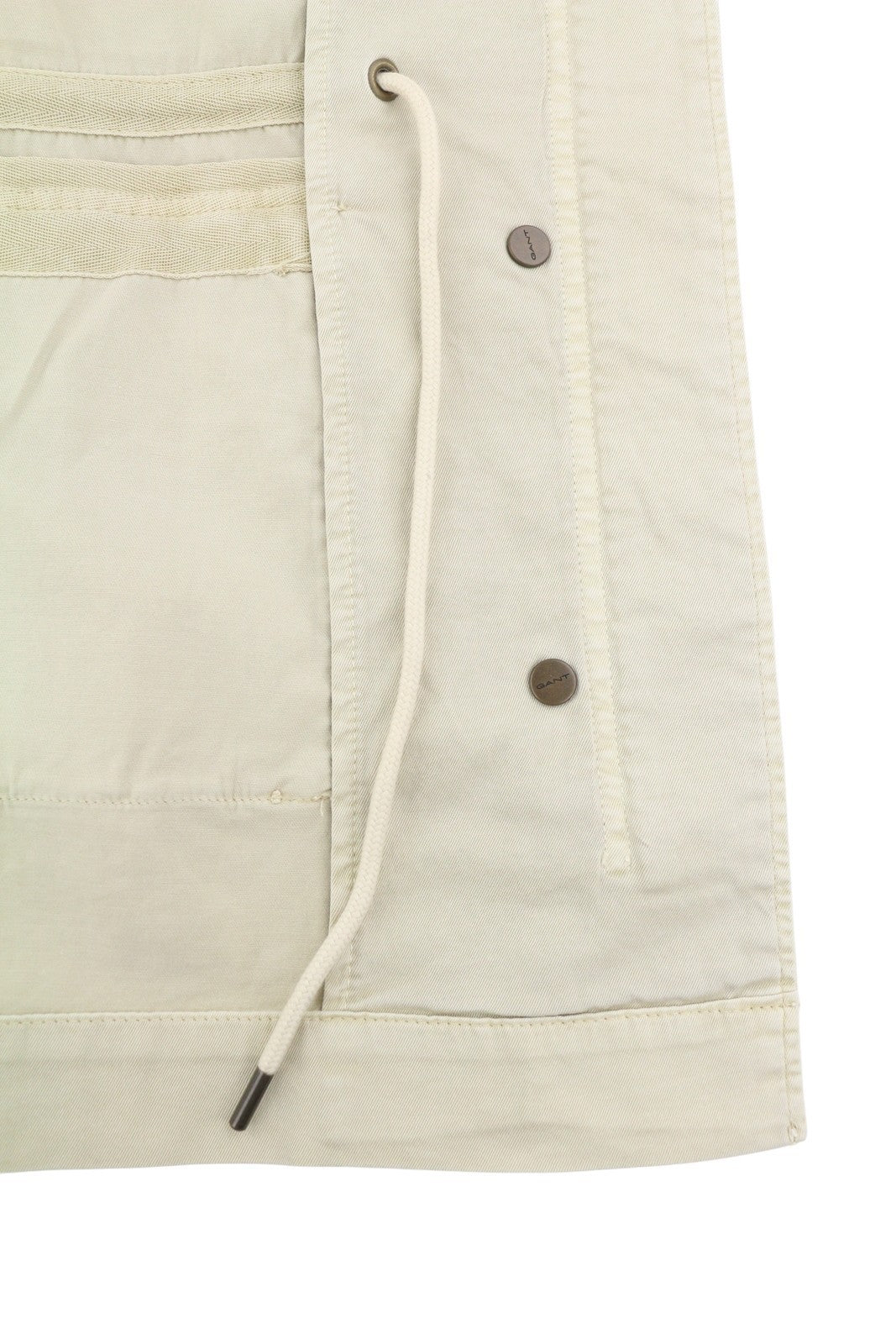 GANT Garment Dyed Field Women Jacket S Desert Beige Drawstring Lightweight