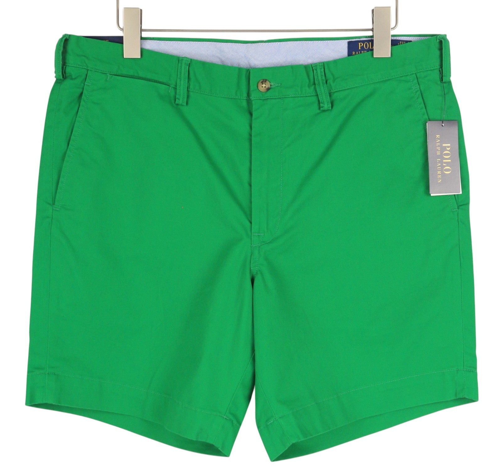 RALPH LAUREN Men's Shorts W36 Green Stretch Chino Zip Fly RRP180