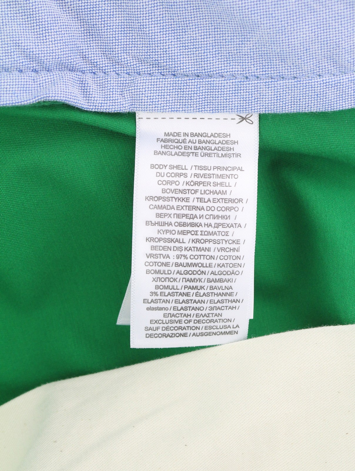 RALPH LAUREN Men's Shorts W36 Green Stretch Chino Zip Fly RRP180