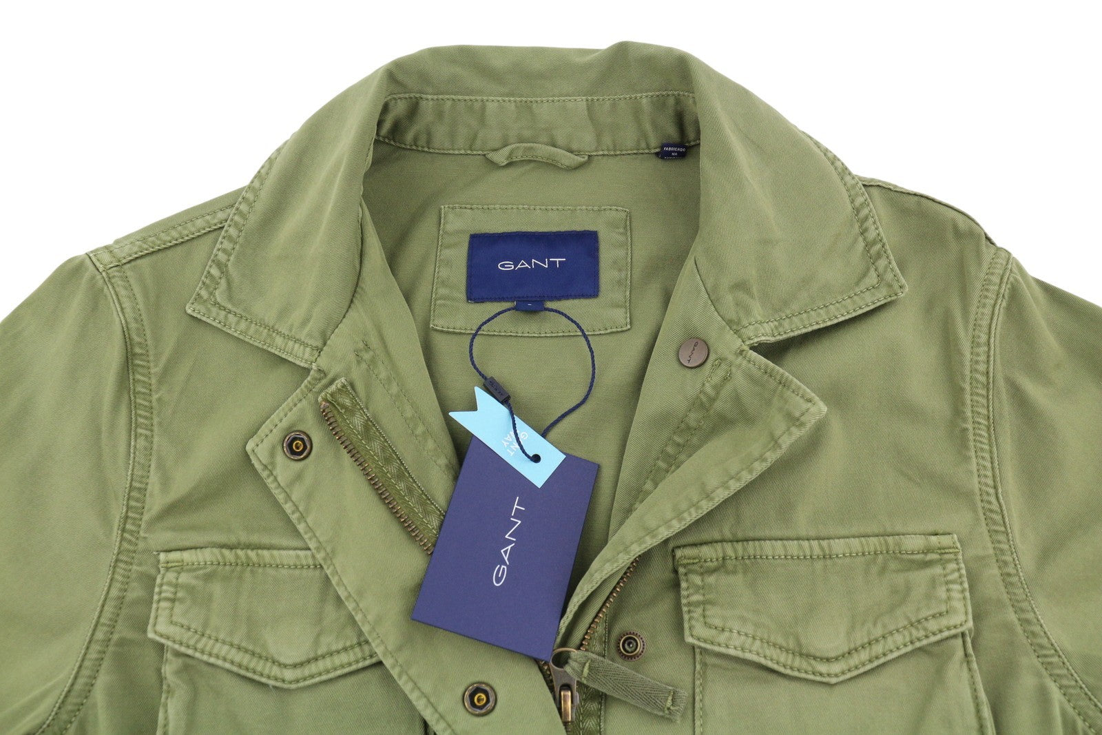 GANT Garment Dyed Field Women Jacket S Utility Green Drawstring Lightweight