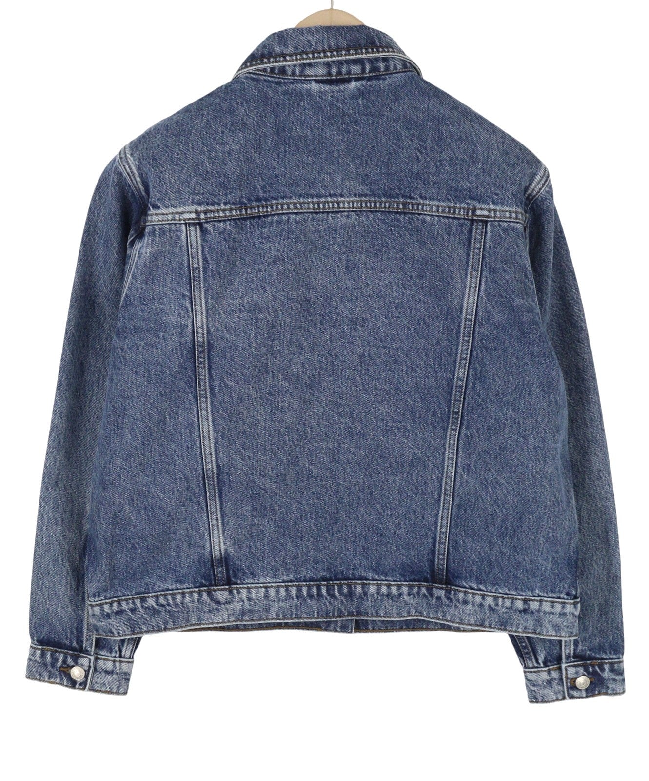 GANT Denim Trucker Women Jacket XL Light Blue Bronken In Faded Button-Up