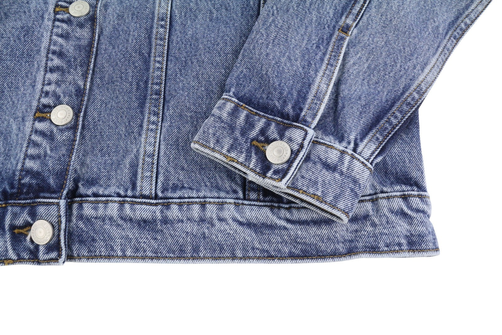 GANT Denim Trucker Women Jacket XL Light Blue Bronken In Faded Button-Up