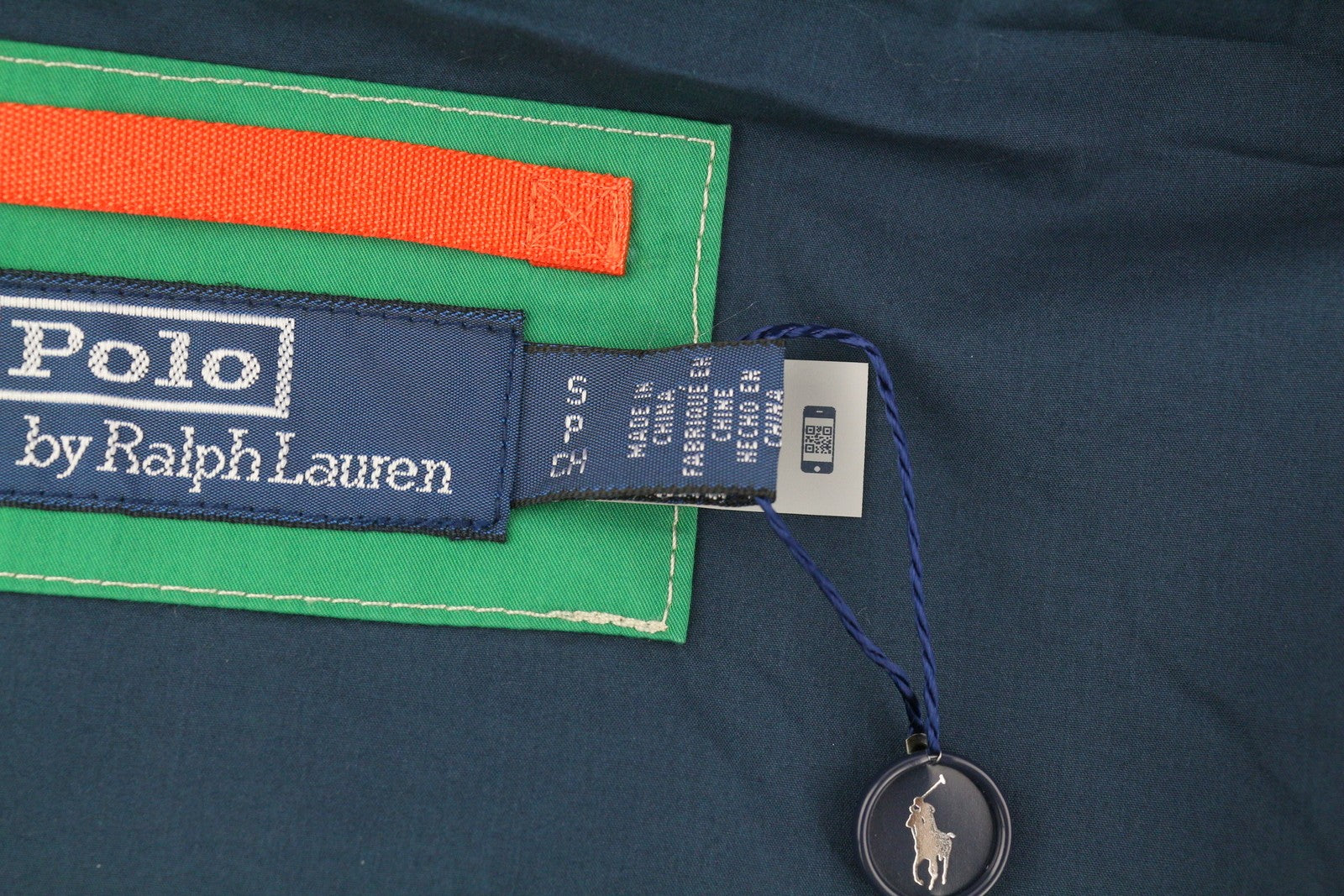 RALPH LAUREN Men's Jacket S Green Hooded Windbreaker RRP1399