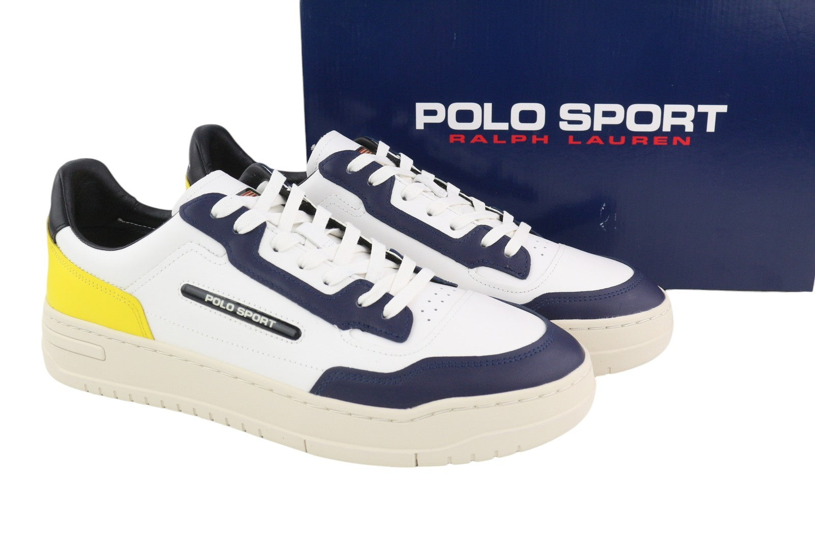 RALPH LAUREN SPORT Men's Sneakers EU45 PS300 Leather Trainer
