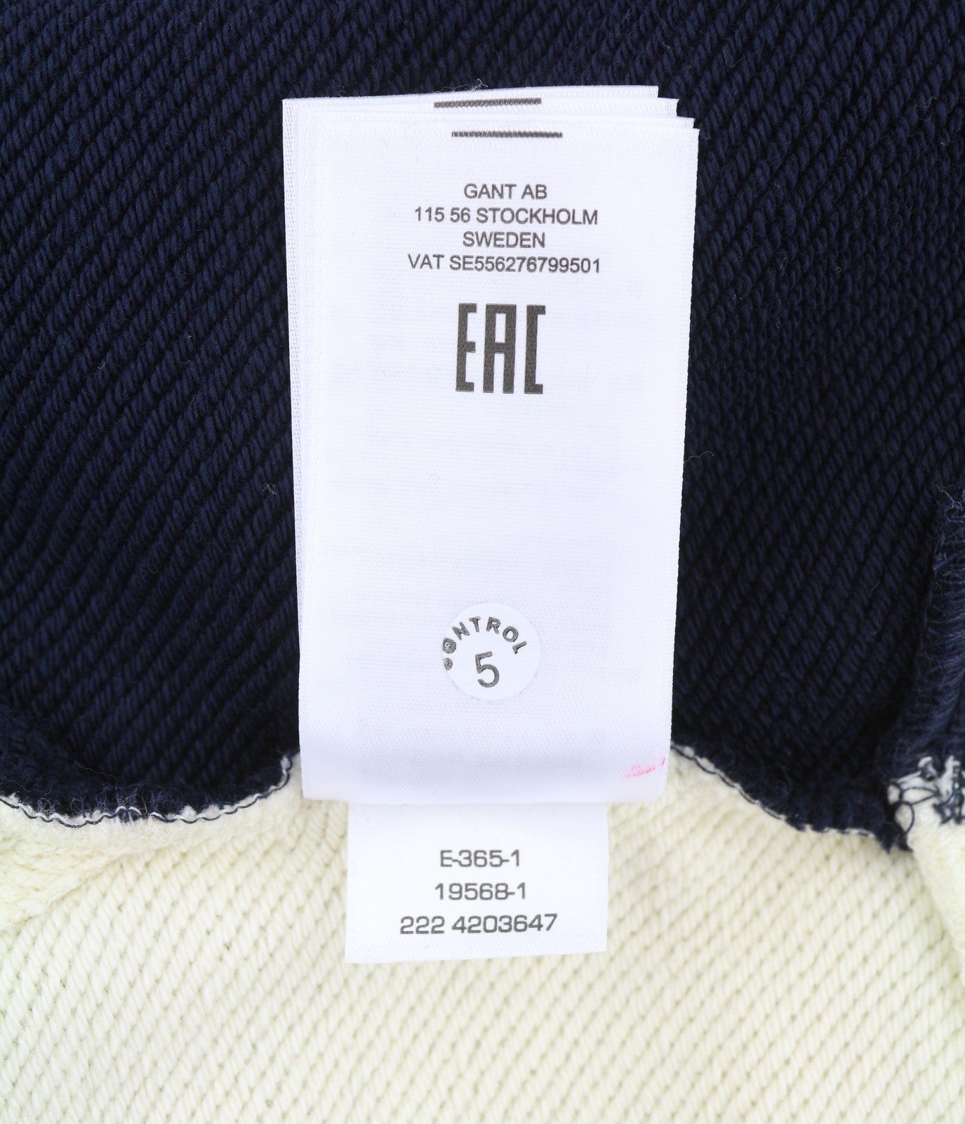 GANT Color Block Women Hoodie S Evening Blue Oversized Kangaroo Pocket Pull On