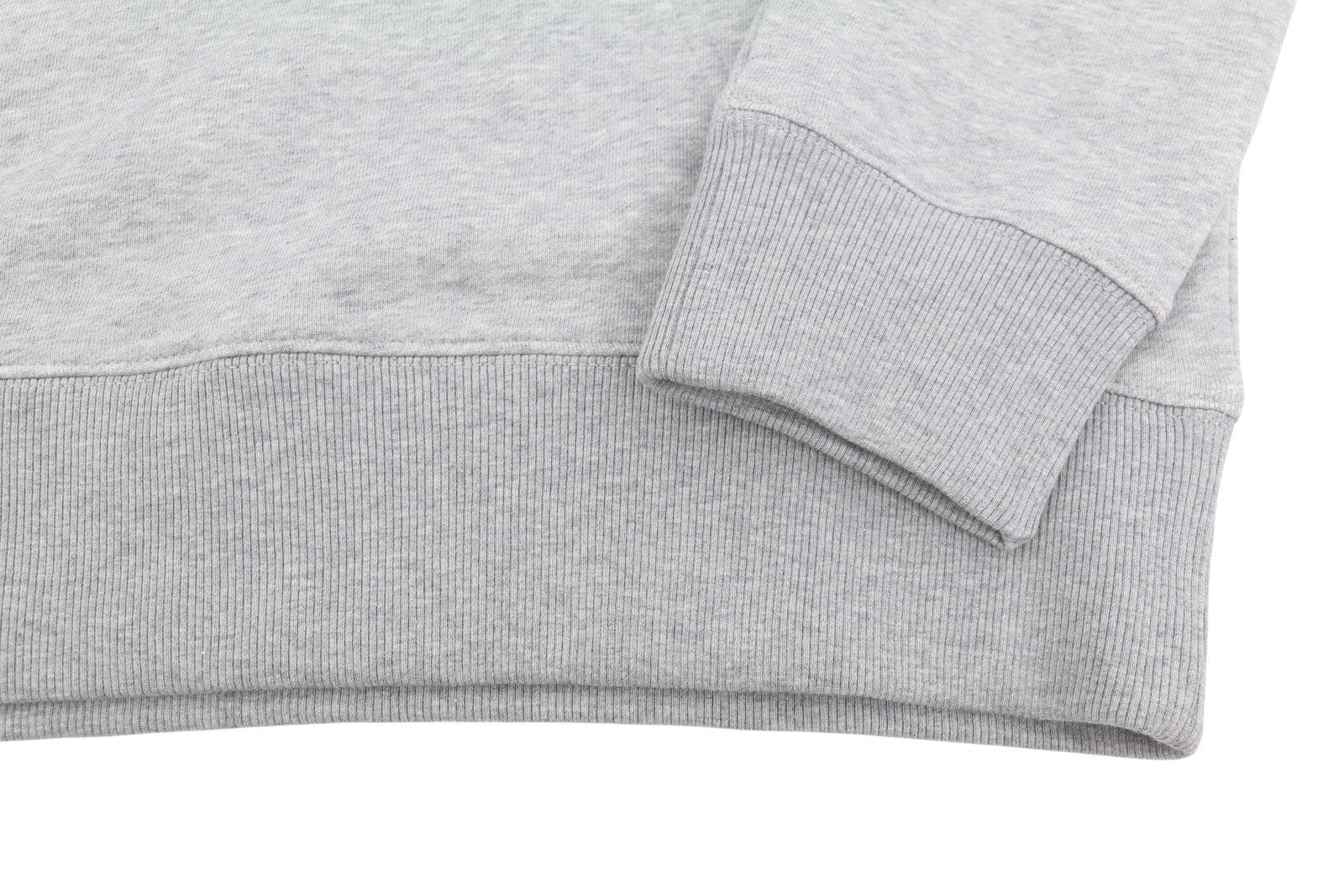 GANT Stripe Sweat Men Hoodie L Grey Melange Kangaroo Pocket Front Logo Pull On