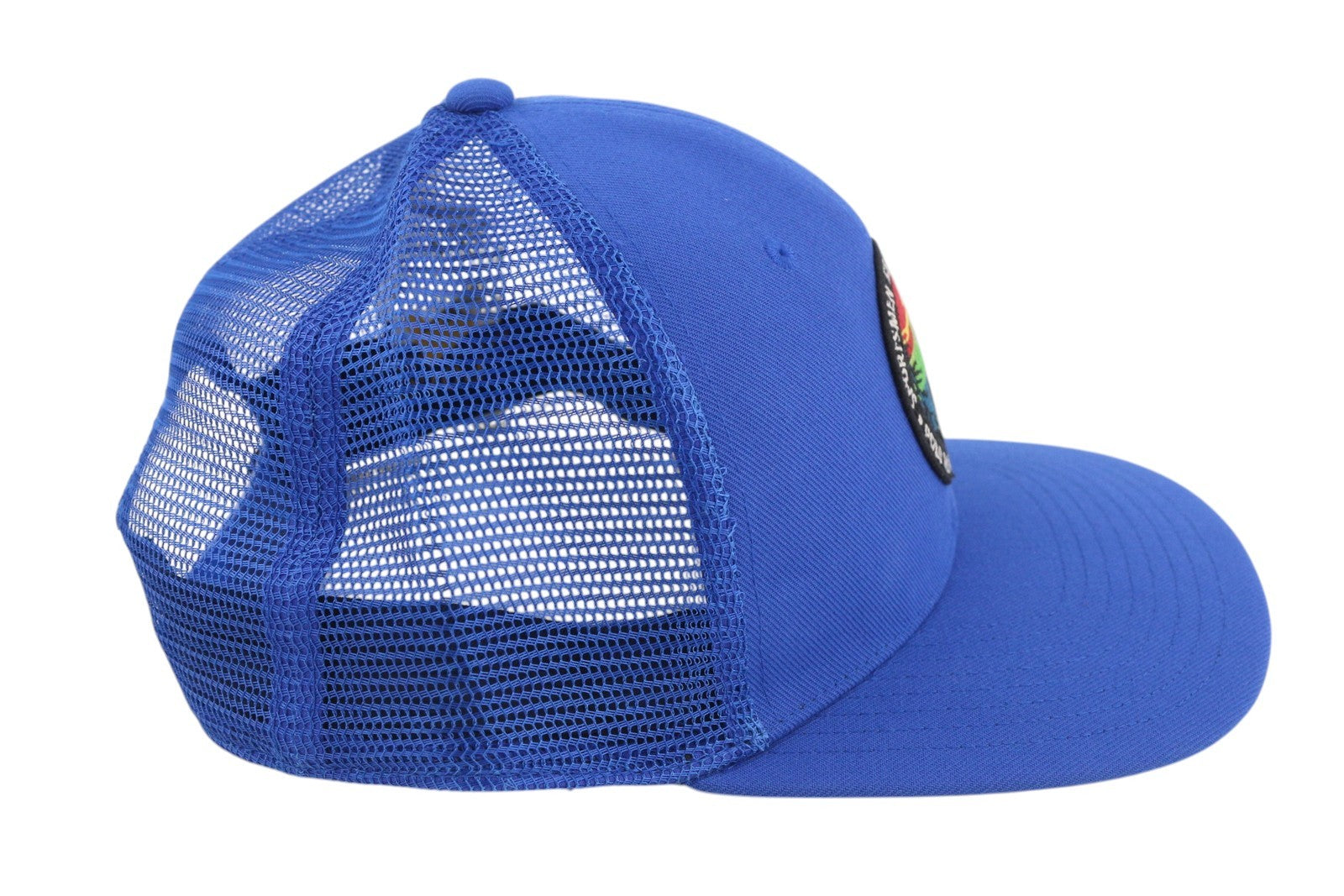 RALPH LAUREN High Crown Men Cap 58 CM Blue Twill Trucker Snapback