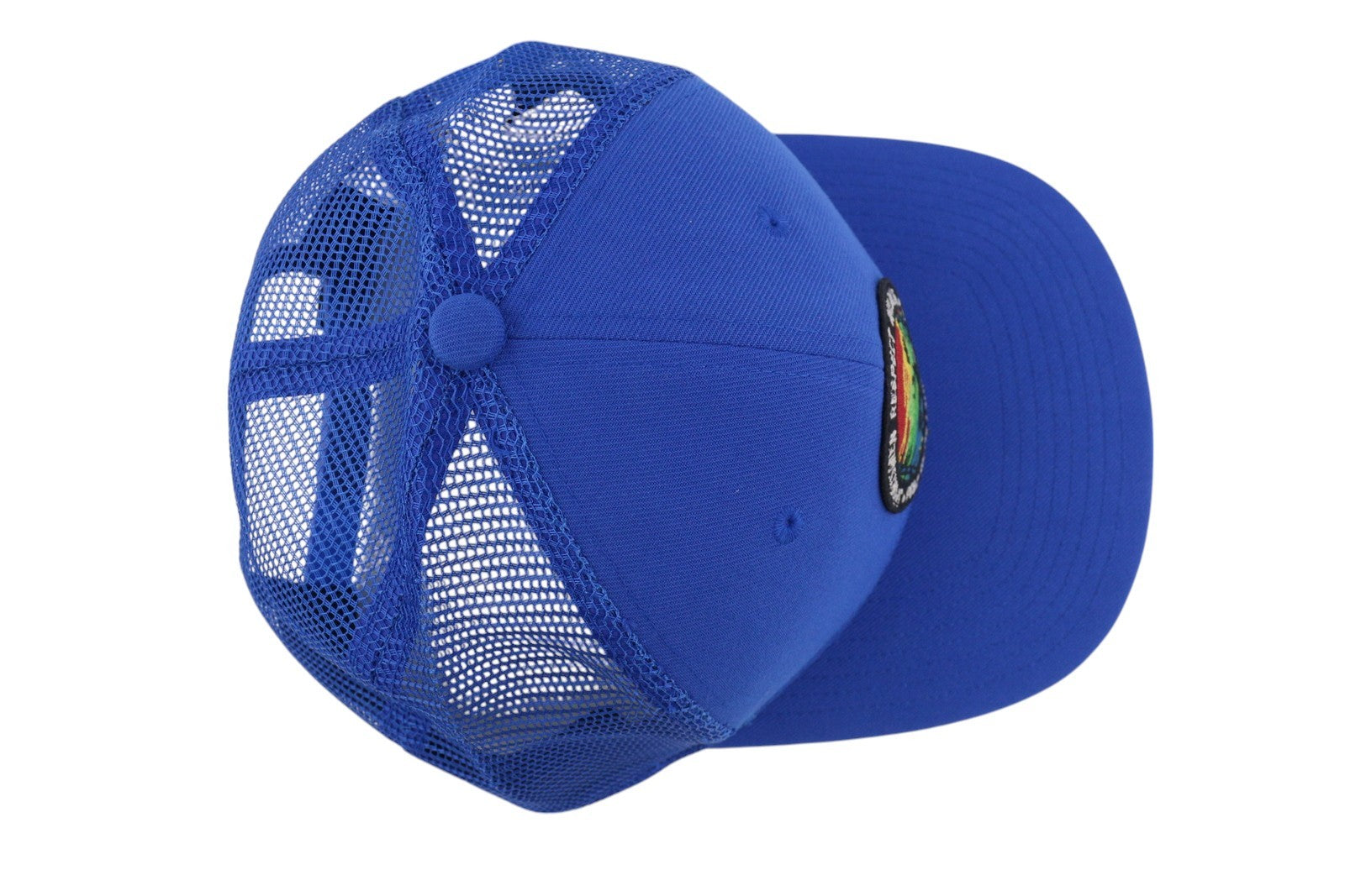 RALPH LAUREN High Crown Men Cap 58 CM Blue Twill Trucker Snapback