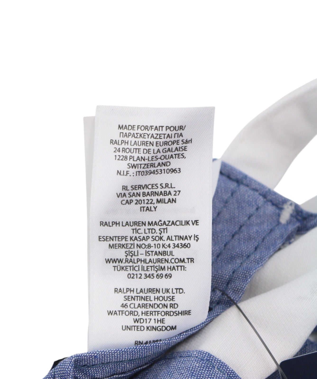 RALPH LAUREN Men Cap 59 CM White Paint Colourful Sport Baseball RRP139