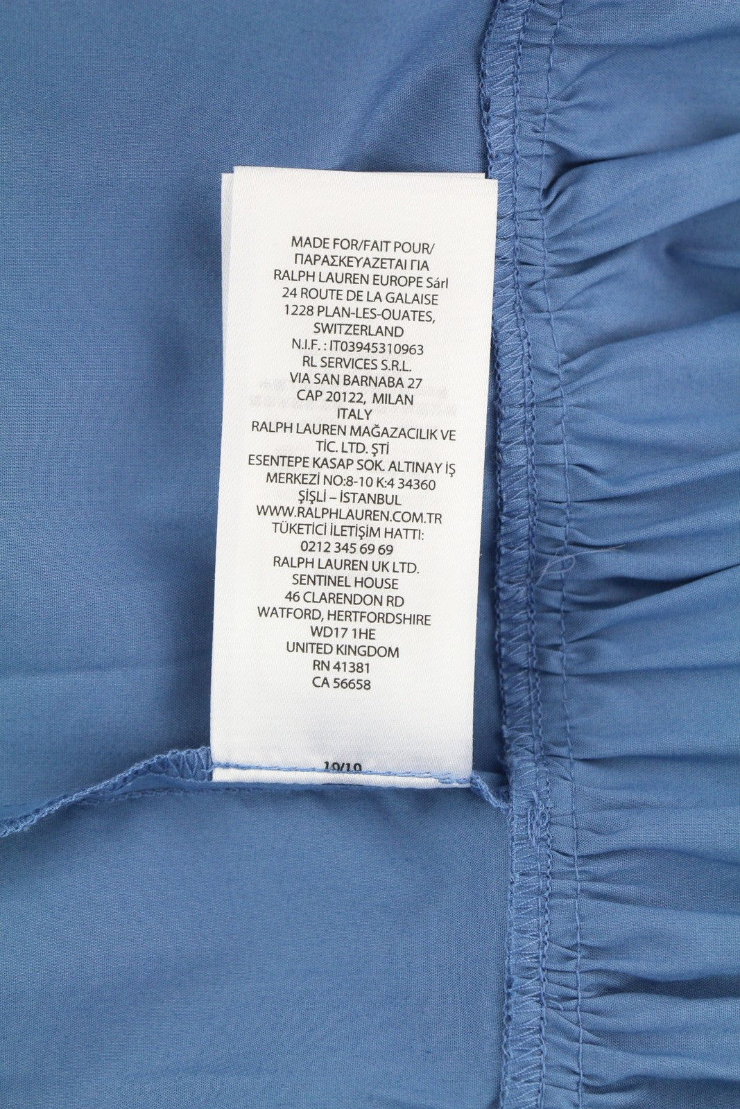 LAUREN RALPH LAUREN Women Dress S Blue Sleeveless Tie-Front Tiered RRP185