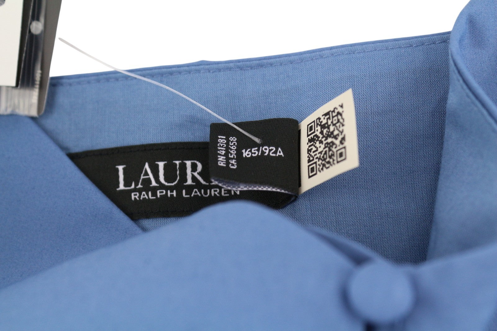 LAUREN RALPH LAUREN Women Dress S Blue Sleeveless Tie-Front Tiered RRP185