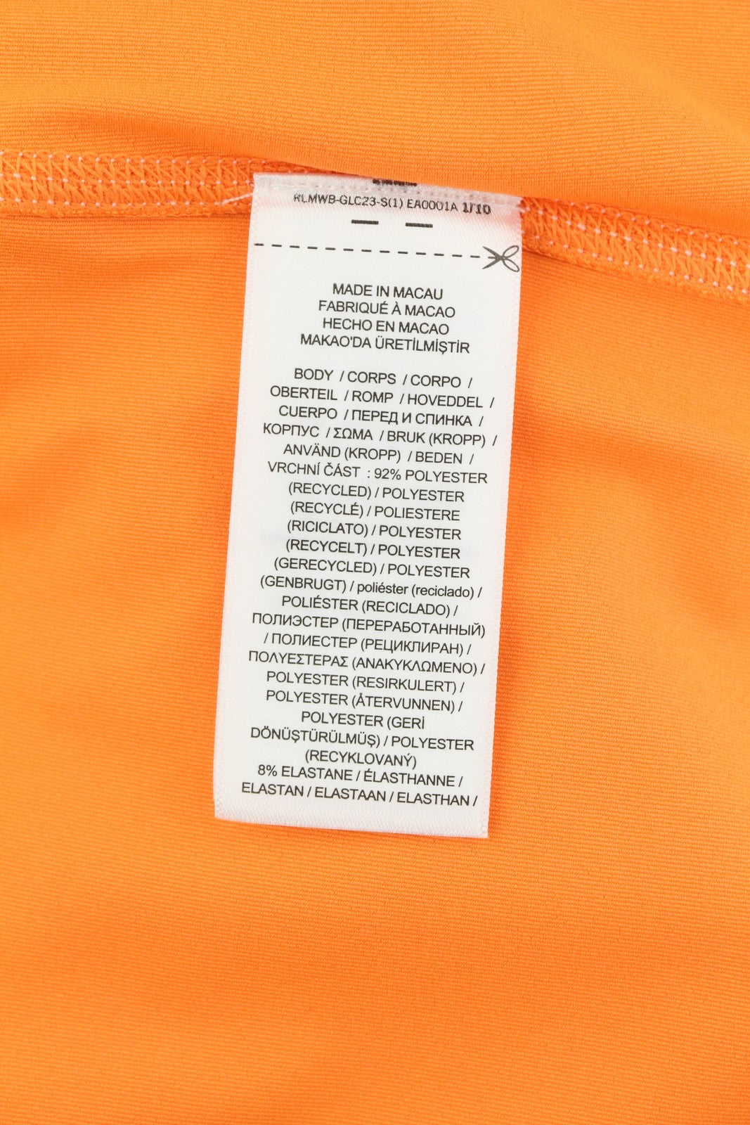 RLX RALPH LAUREN Golf Women Sweatshirt M Orange Half Zip Neck Jersey Pull On