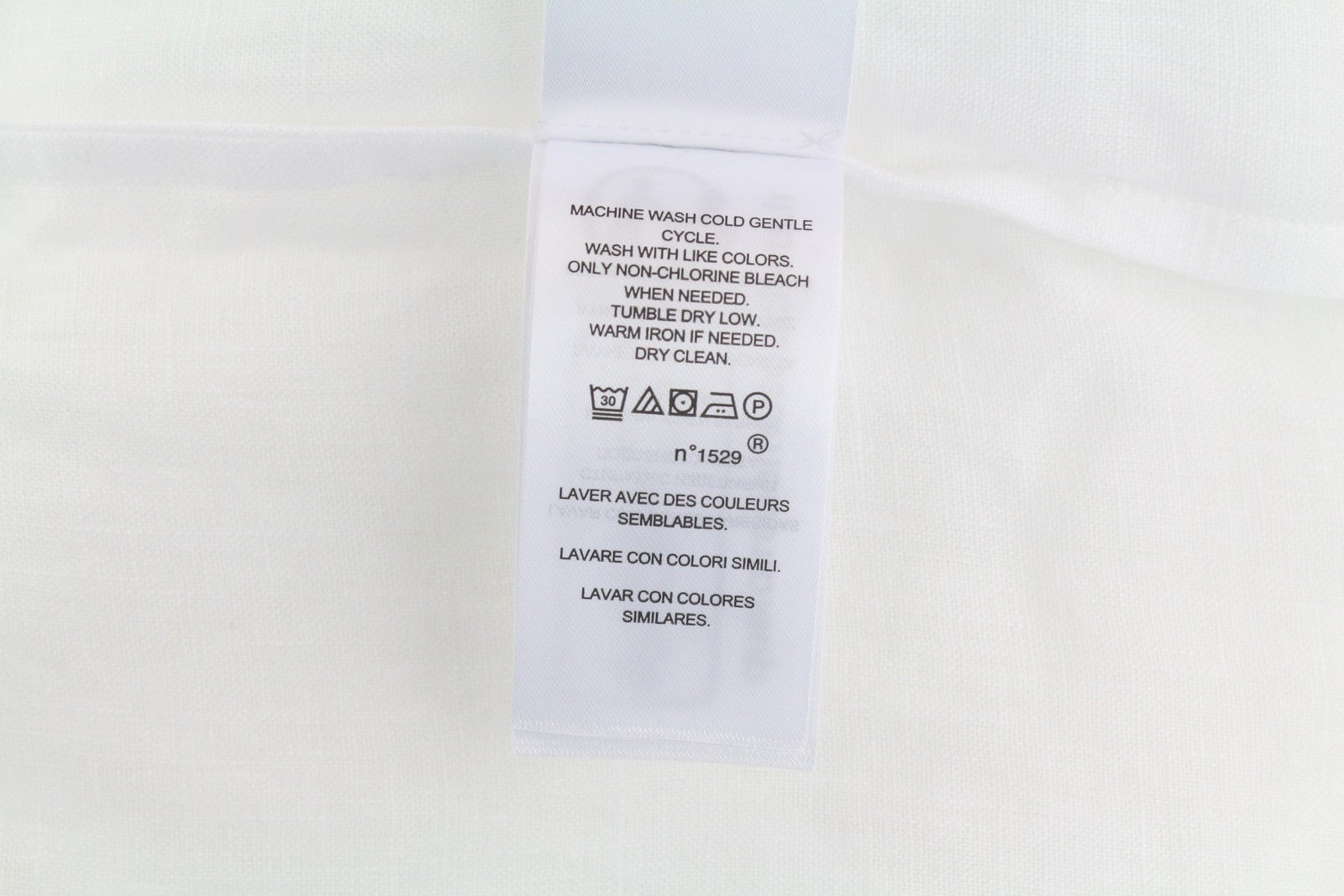 LAUREN RALPH LAUREN Women Shirt XL White Linen Short Sleeve Buttoned Spread