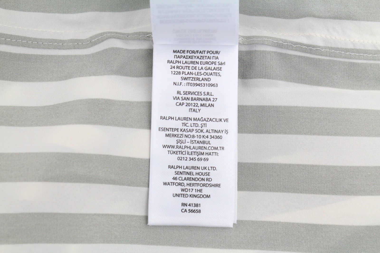 RALPH LAUREN Women Shirt M Mulberry Silk Pinstriped Cutaway RRP391