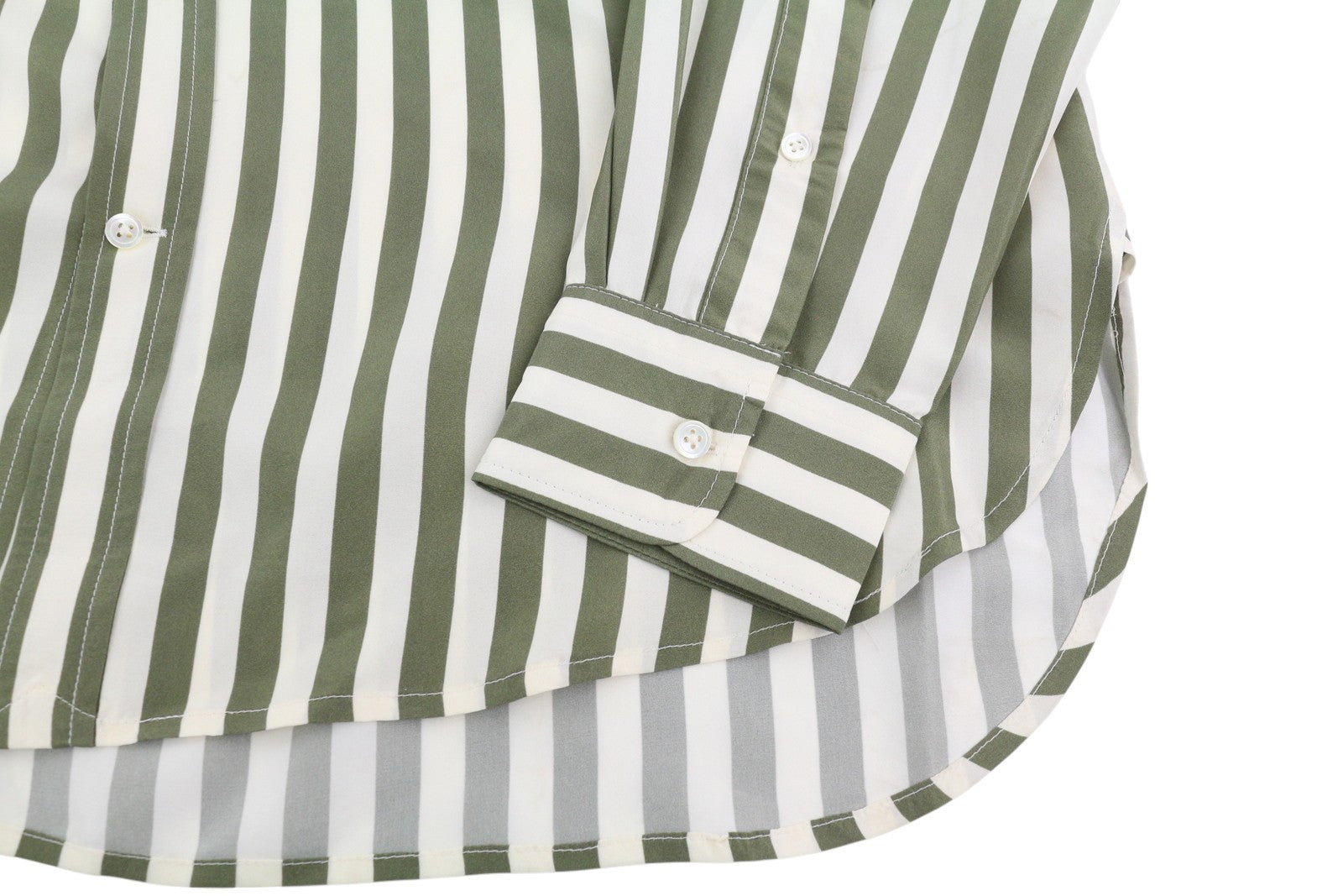 RALPH LAUREN Women Shirt M Mulberry Silk Pinstriped Cutaway RRP391