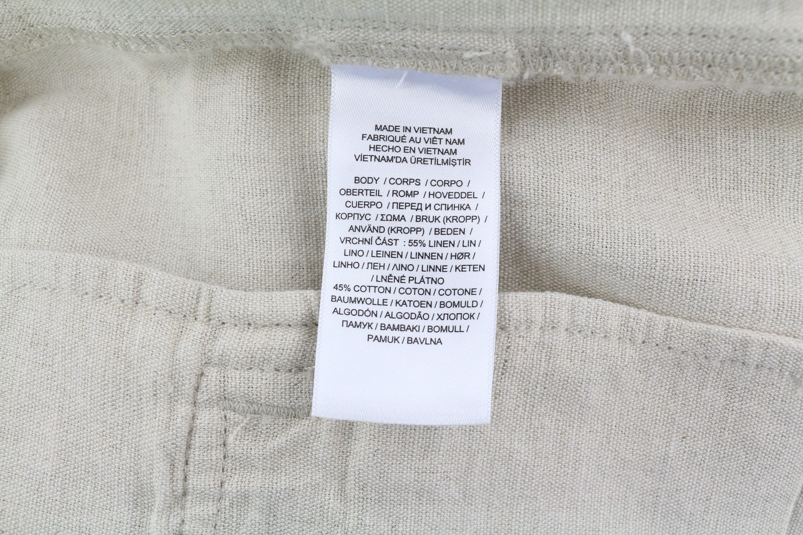 RALPH LAUREN Women Trousers W28 Linen Blend Canvas Cargo Tapered RRP349