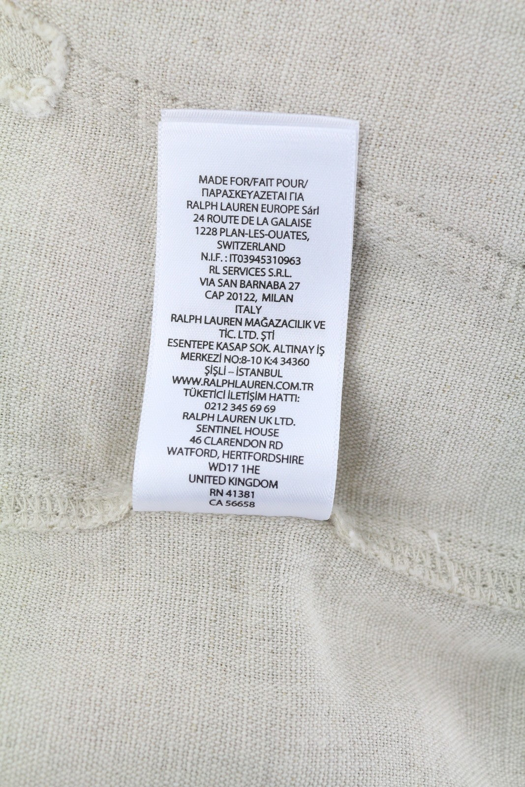 RALPH LAUREN Women Trousers W28 Linen Blend Canvas Cargo Tapered RRP349