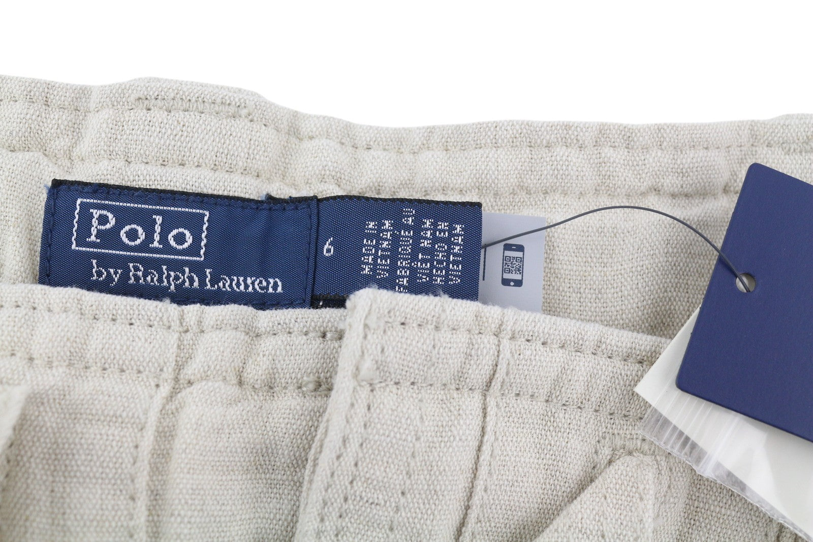 RALPH LAUREN Women Trousers W28 Linen Blend Canvas Cargo Tapered RRP349