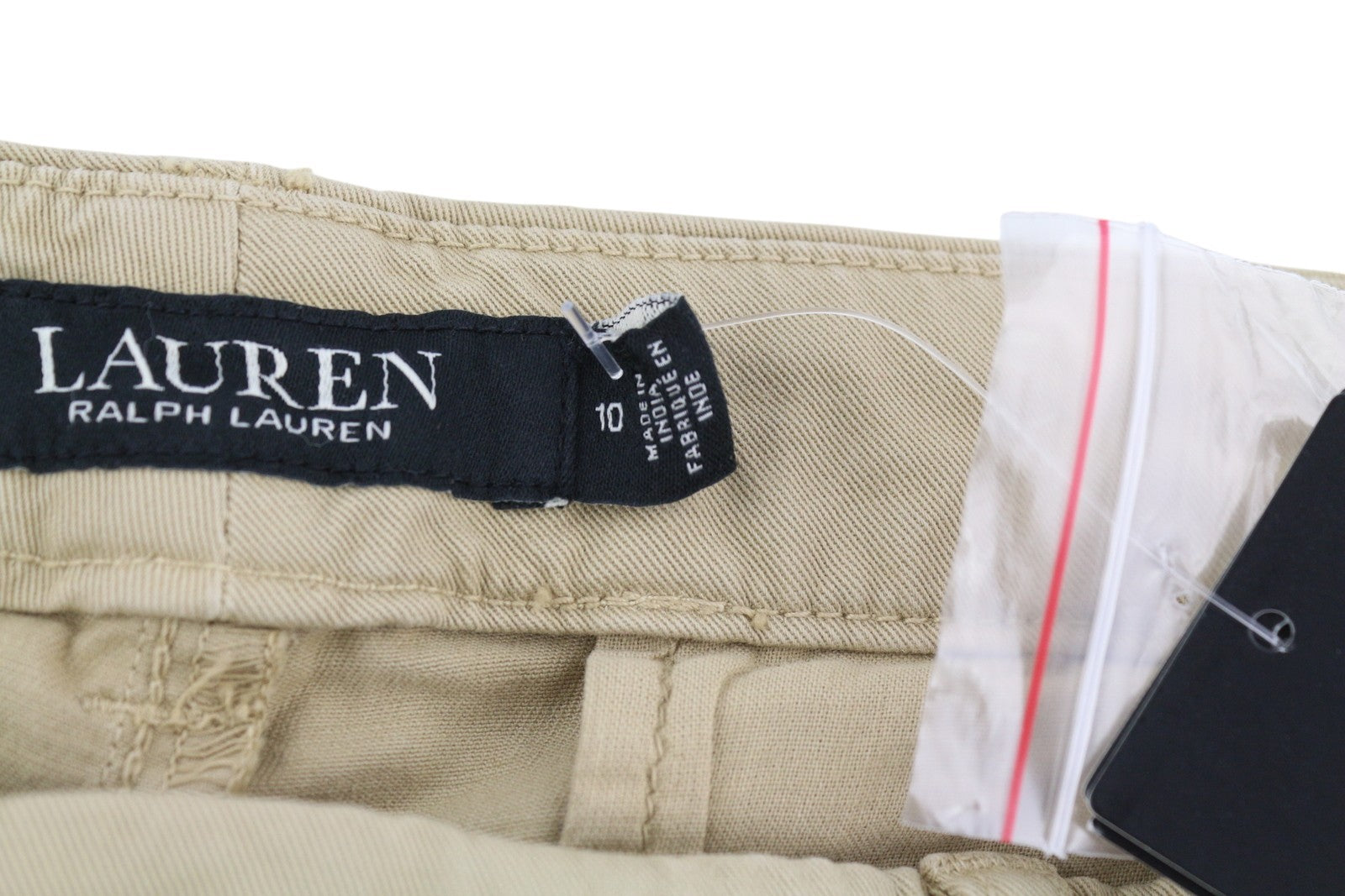 LAUREN RALPH LAUREN Women Trousers W31 Brown Slim Ankle Zip Casual
