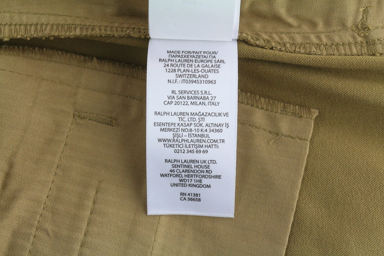 RALPH LAUREN Women Trousers W26 Brown Chino Slim Fit Zip Fly Casual