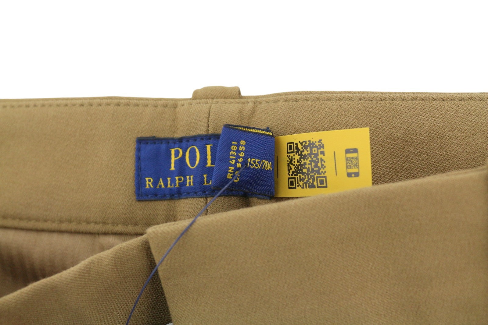 RALPH LAUREN Women Trousers W26 Brown Chino Slim Fit Zip Fly Casual