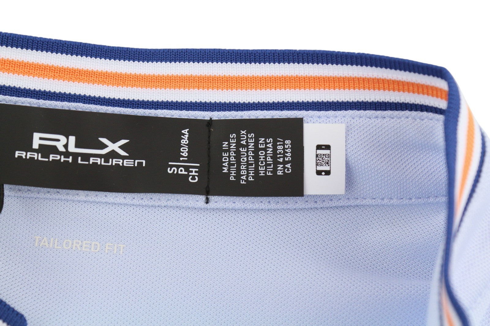 RLX RALPH LAUREN Golf Women T-Shirt S Blue Sleeveless V-Neck Tailored RRP125