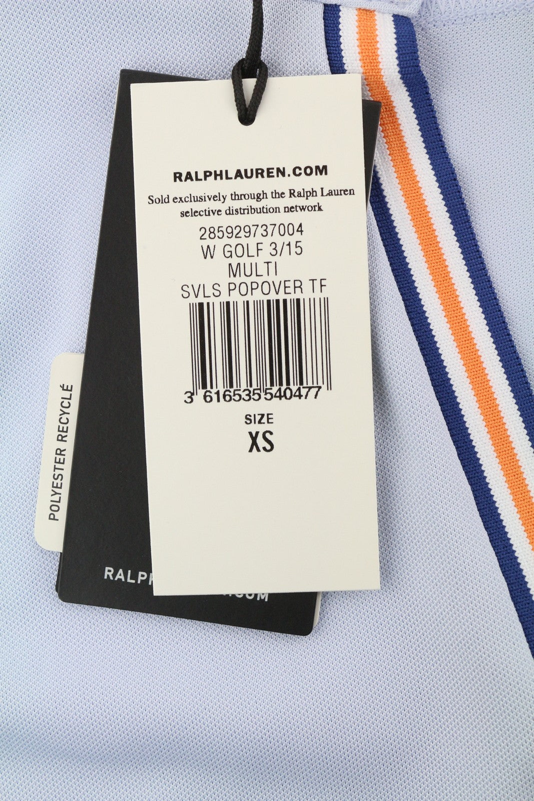RLX RALPH LAUREN Golf Women T-Shirt XS Blue Sleeveless V-Neck Tailored RRP125