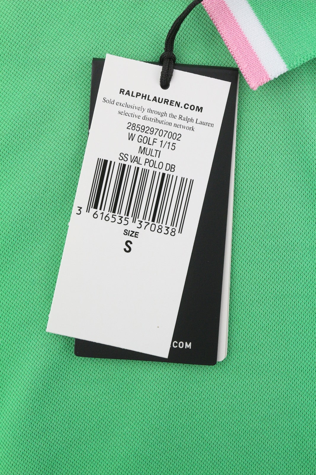 RLX RALPH LAUREN Golf Women T-Shirt S Green Short Sleeve Polo Wicking RRP140