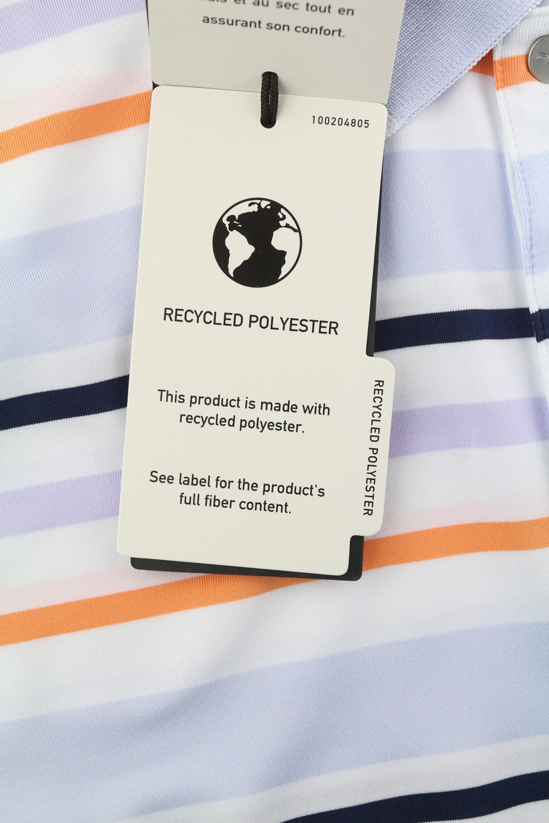 RLX RALPH LAUREN Golf Women T-Shirt L Multicoloured Striped Short Sleeve Polo