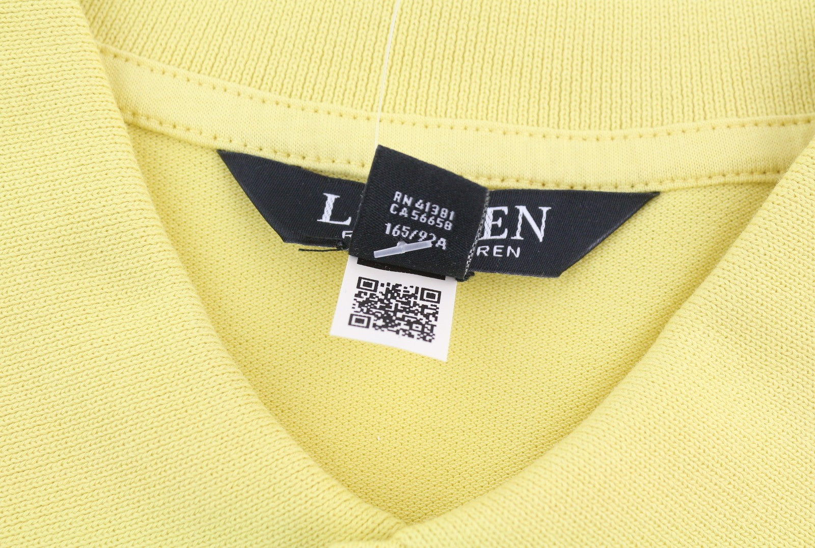 LAUREN RALPH LAUREN Women T-Shirt M Yellow Cotton Polo Neck Logo