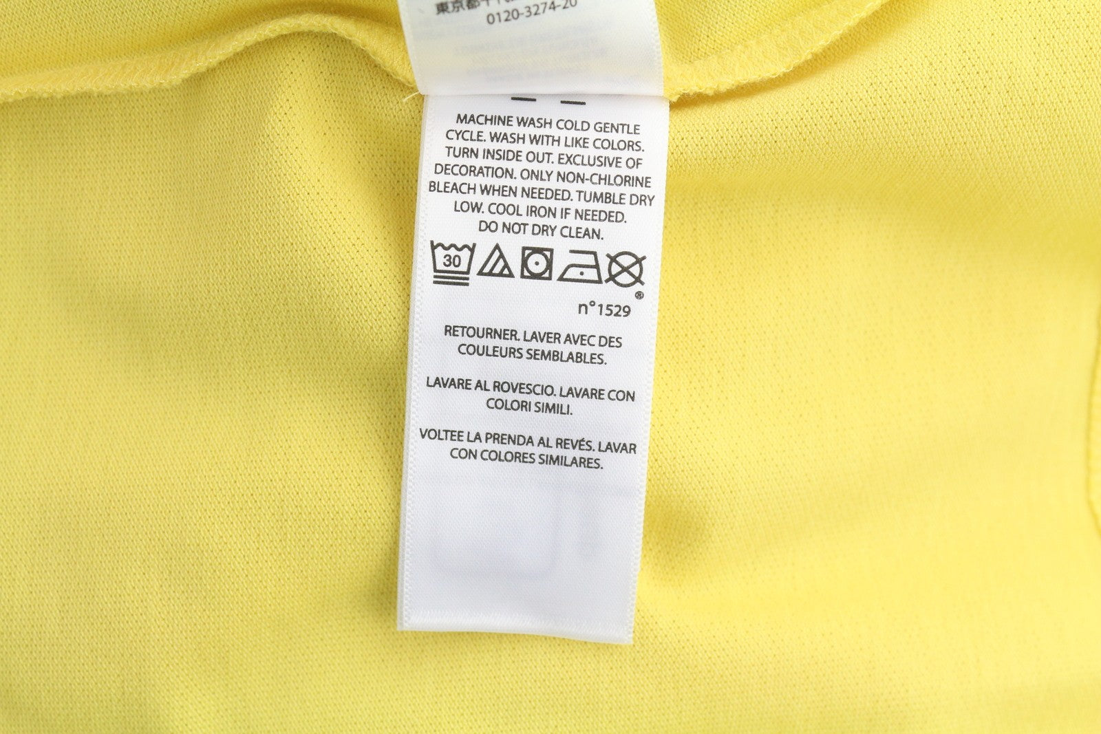 LAUREN RALPH LAUREN Women T-Shirt M Yellow Cotton Polo Neck Logo