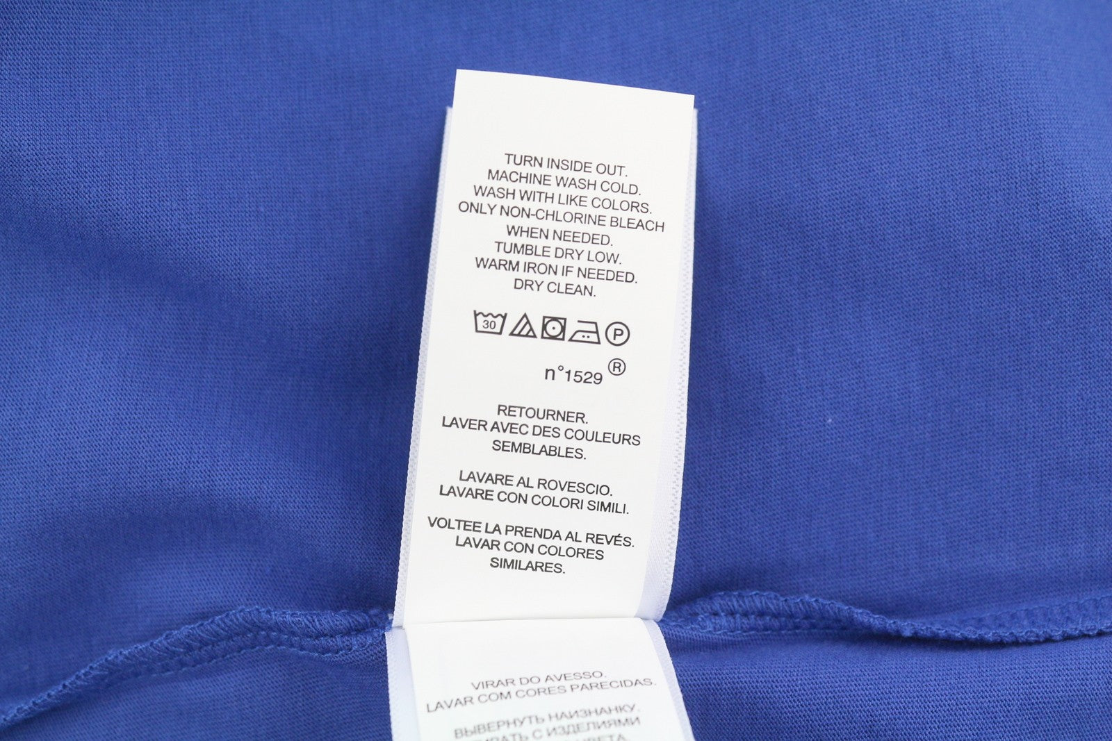 RALPH LAUREN Women T-Shirt L Blue Short Sleeve Crew Neck Tricot Casual