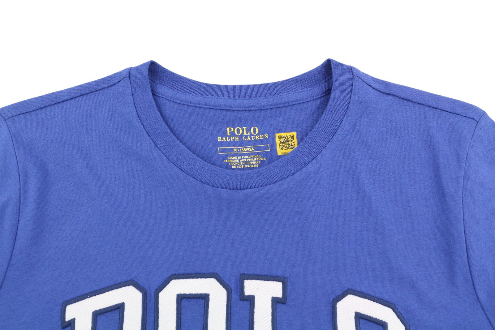 RALPH LAUREN Women T-Shirt M Blue Short Sleeve Crew Neck Tricot Casual