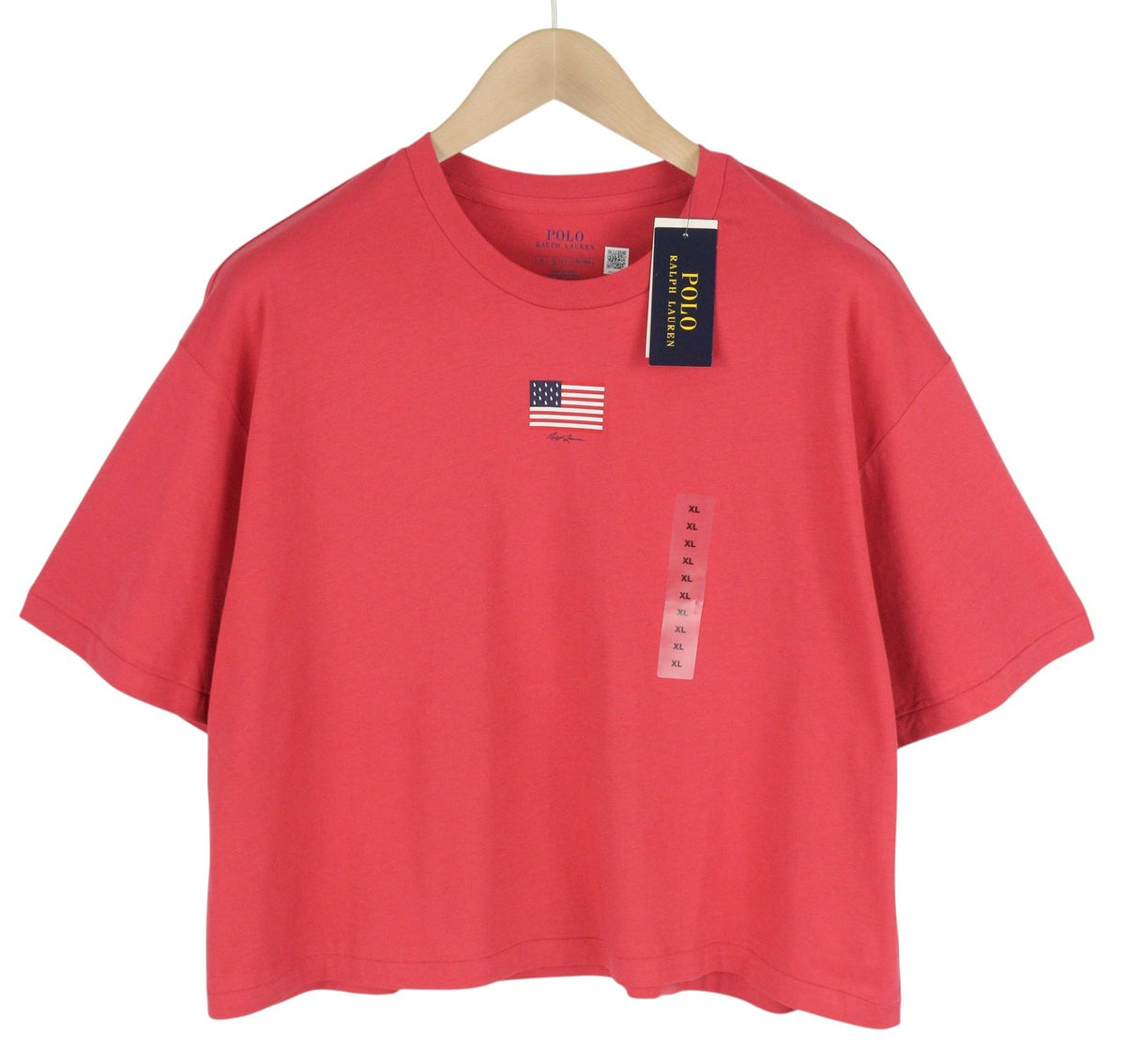 Rotes Baumwoll-T-Shirt