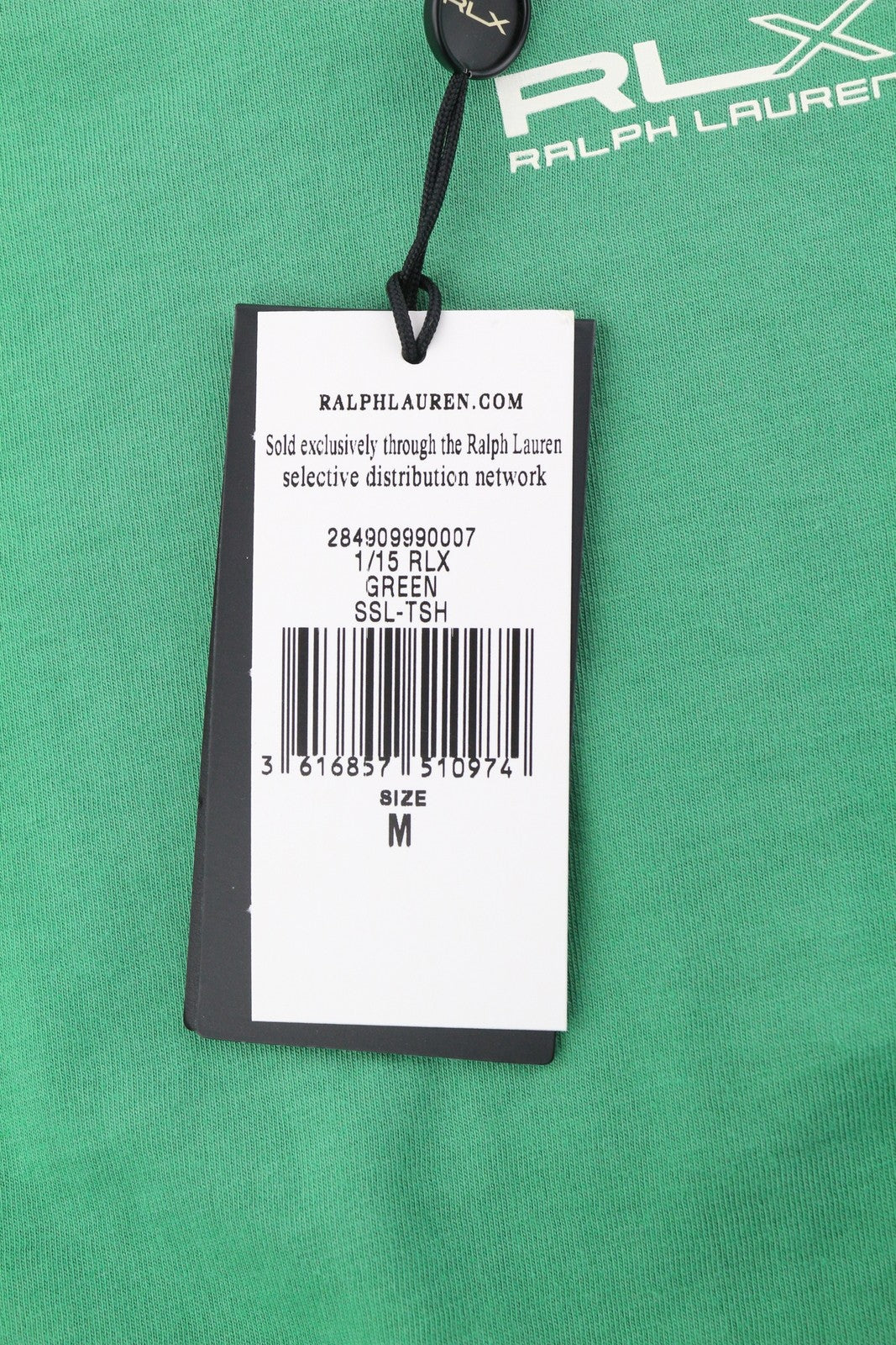 RLX RALPH LAUREN Women T-Shirt M Green Short Sleeve Crew Neck Tricot Stretch