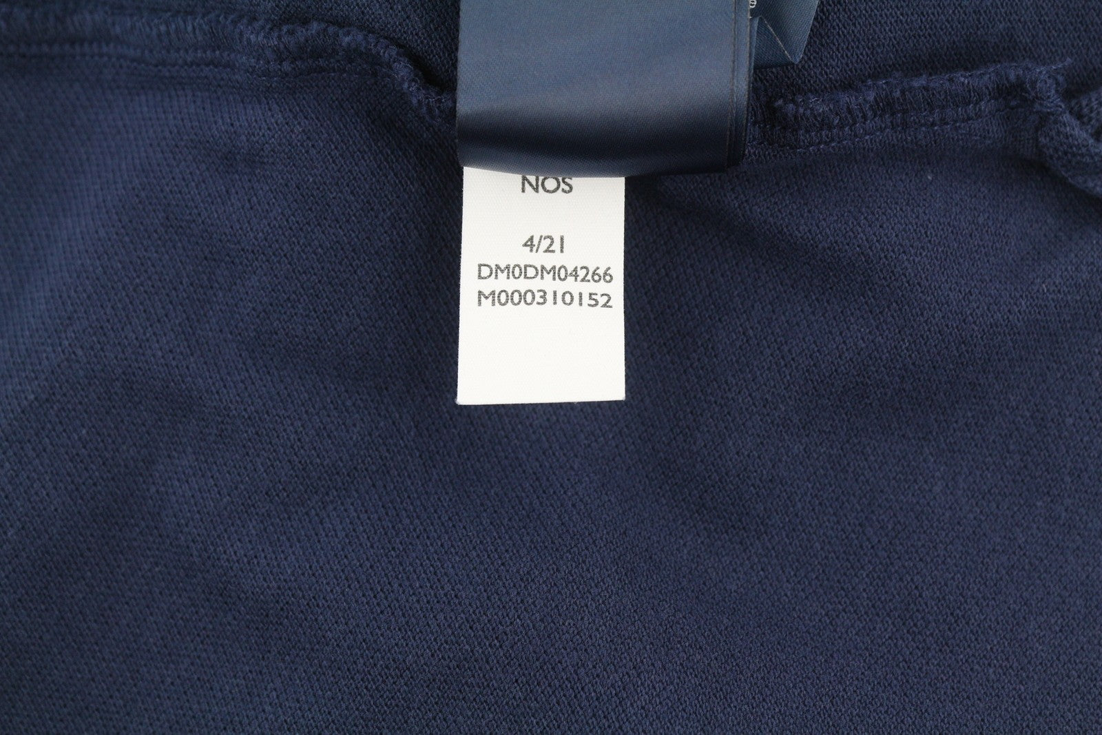 TOMMY HILFIGER Men T-Shirt S Dark Blue Short Sleeve Polo Neck Cotton