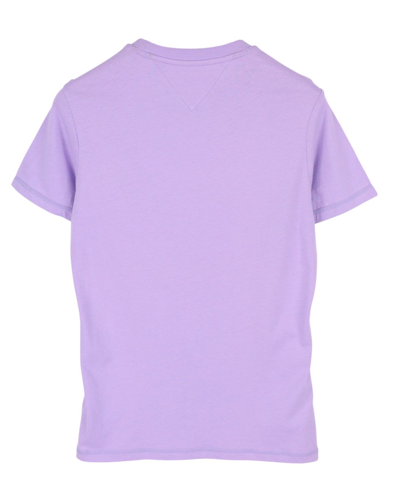 TOMMY HILFIGER TJM Chest Logo Violet Men T-Shirt S Crew Neck Tricot Short Sleeve