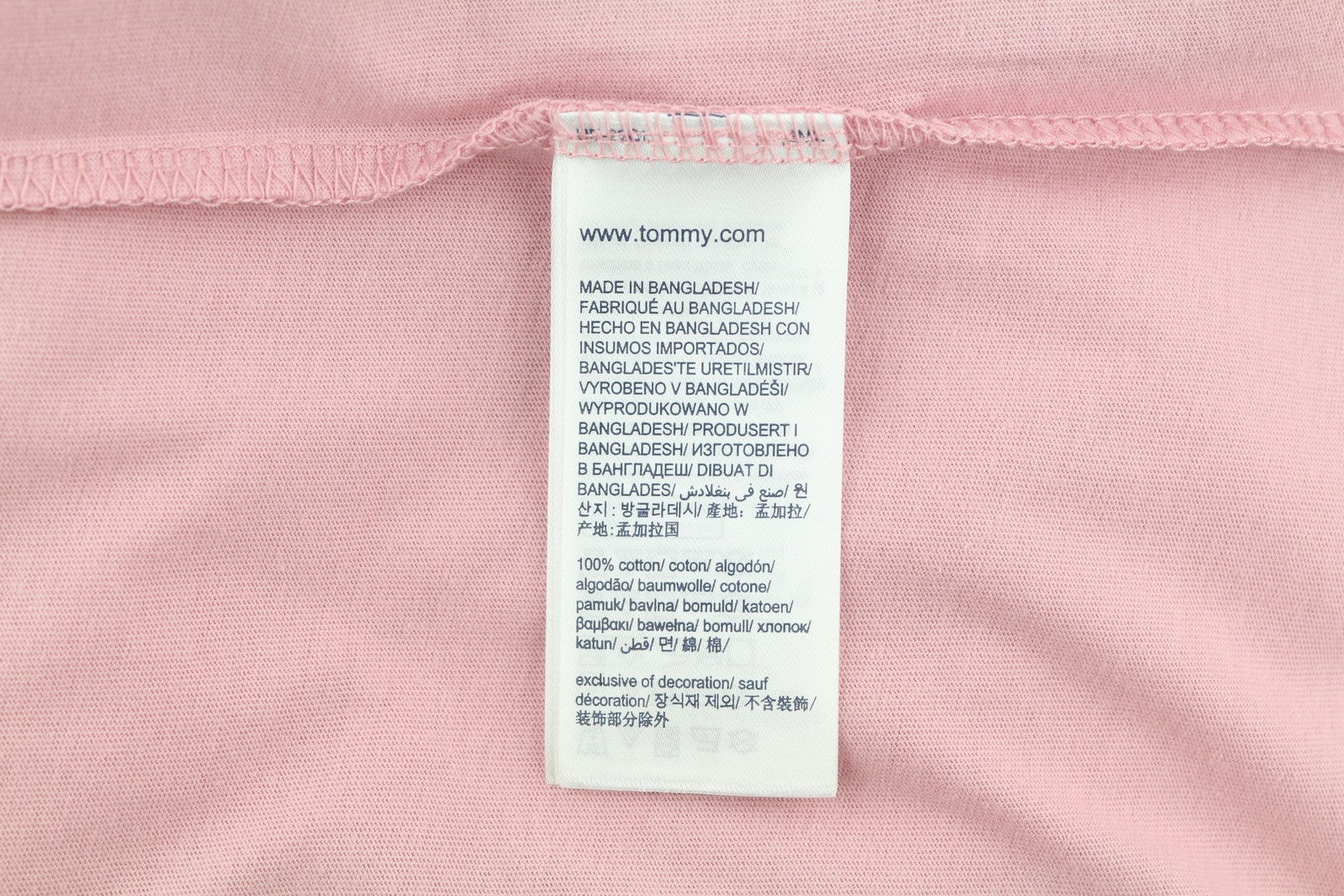 TOMMY HILFIGER TJM Chest Logo Pink Men T-Shirt XL Crew Neck Tricot Short Sleeve