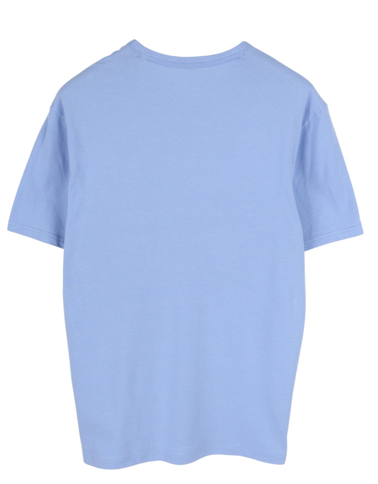 CALVIN KLEIN Crew Neck Men T-Shirt XL Blue Stretch Tricot Short Sleeve Logo