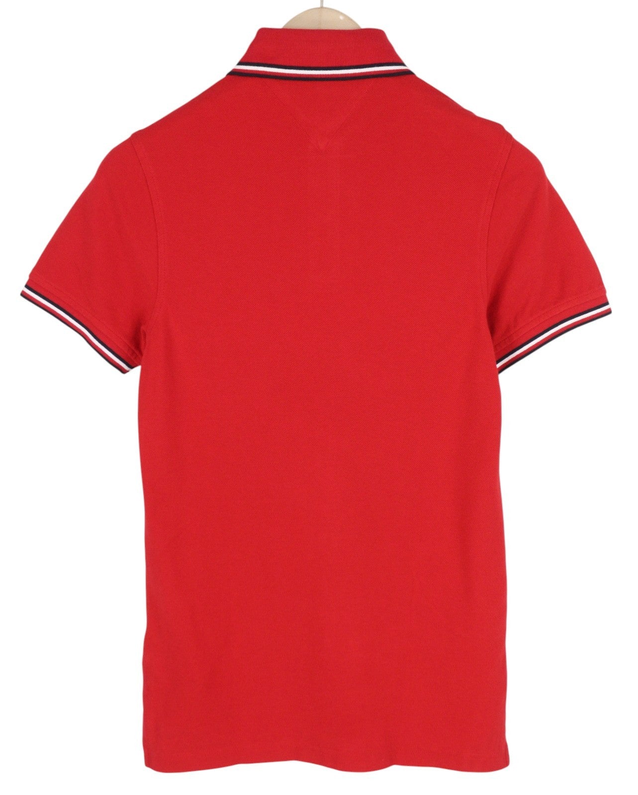 TOMMY HILFIGER Tipped SL Men T-Shirt XS Organic Cotton Polo Slim Fit