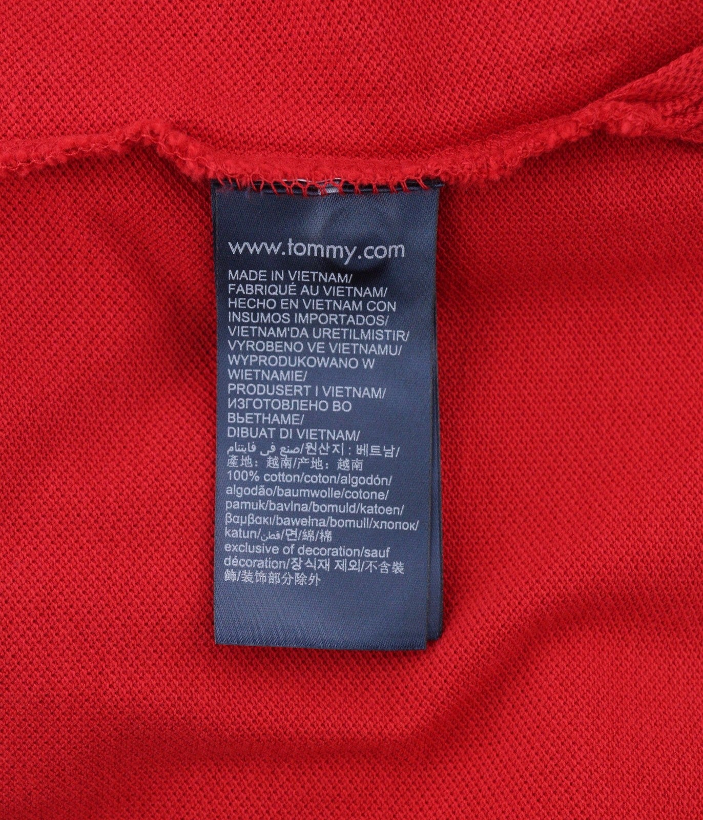 TOMMY HILFIGER Tipped SL Men T-Shirt XS Organic Cotton Polo Slim Fit