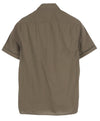 Brown Cotton Button-Up