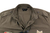 Brown Cotton Button-Up