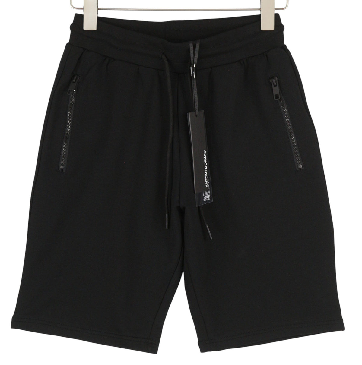 Schwarze Baumwollshorts