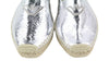 Grey Leather Flats