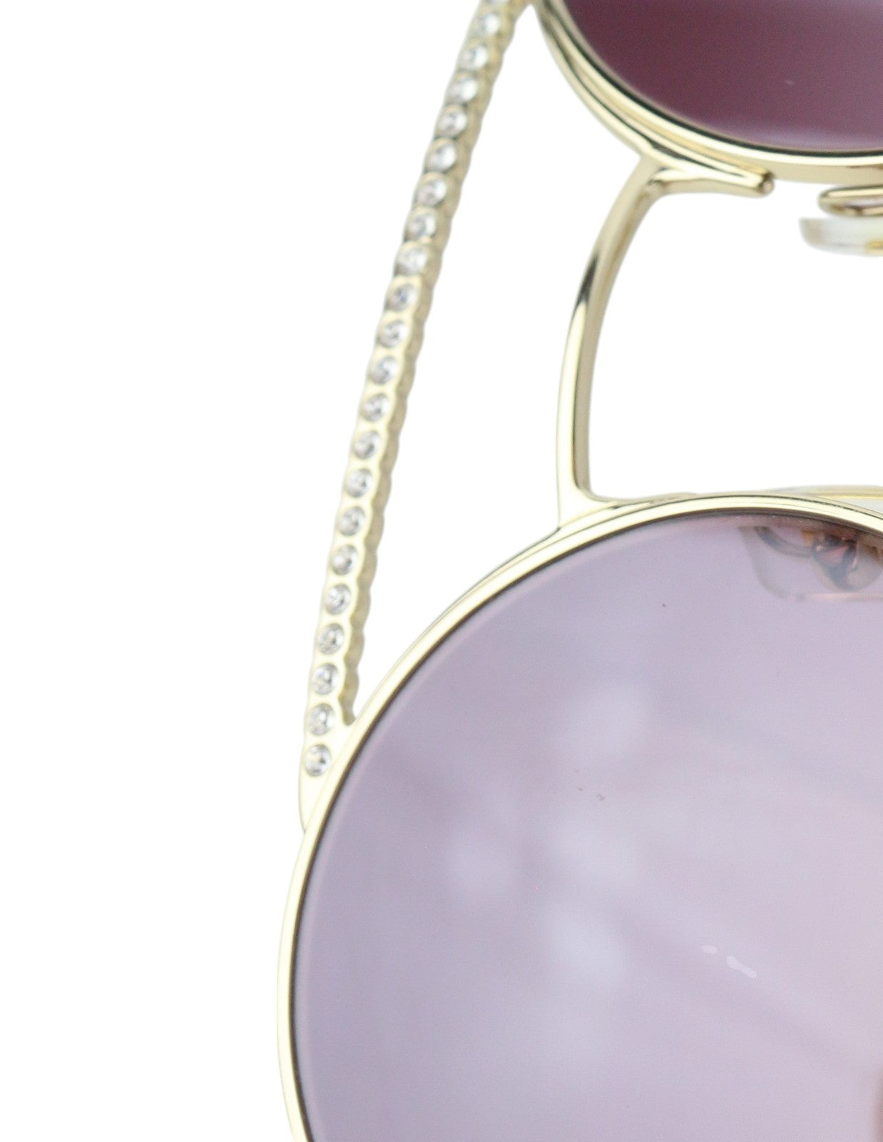 MIU MIU 52V Women's Oval Animal Print Sunglasses OS Rhinestone Frame