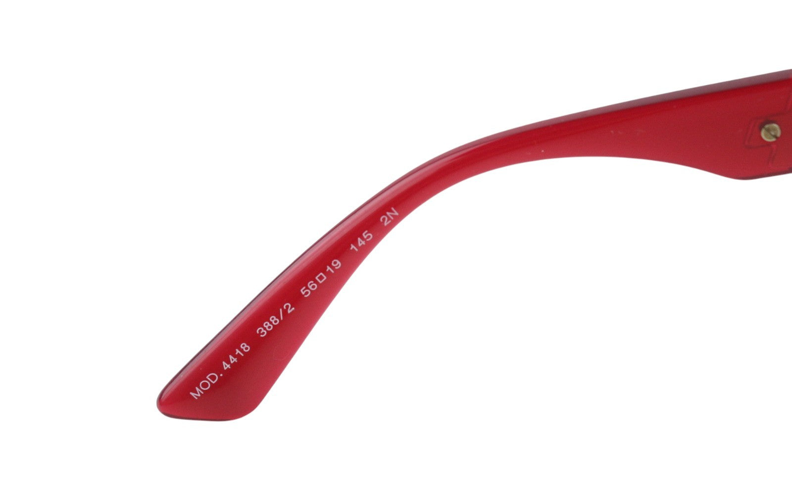 VERSACE 4418 Women's Red Square Sunglasses OS Gold Tone Accents