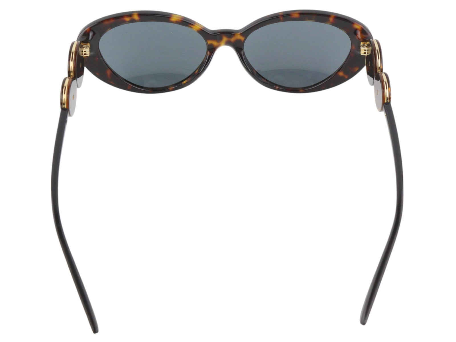 VERSACE 4433 Women's Brown Animal Print Cat Eye Sunglasses OS Tinted
