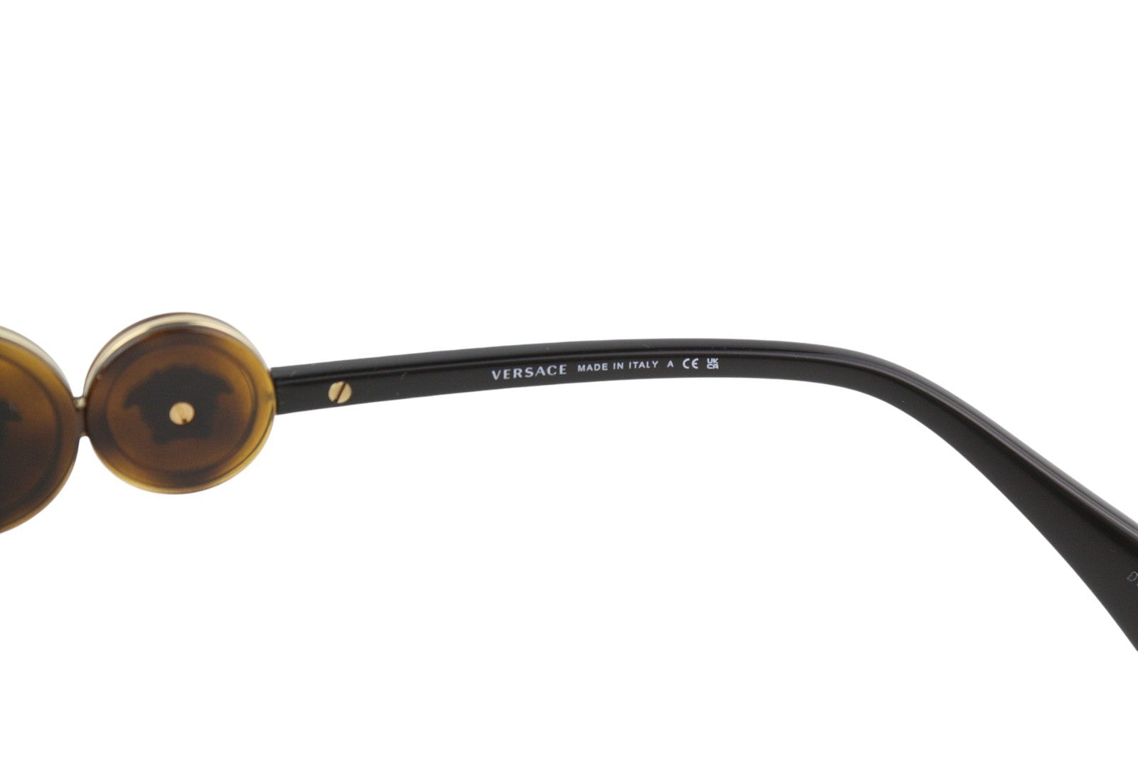 VERSACE 4433 Women's Brown Animal Print Cat Eye Sunglasses OS Tinted