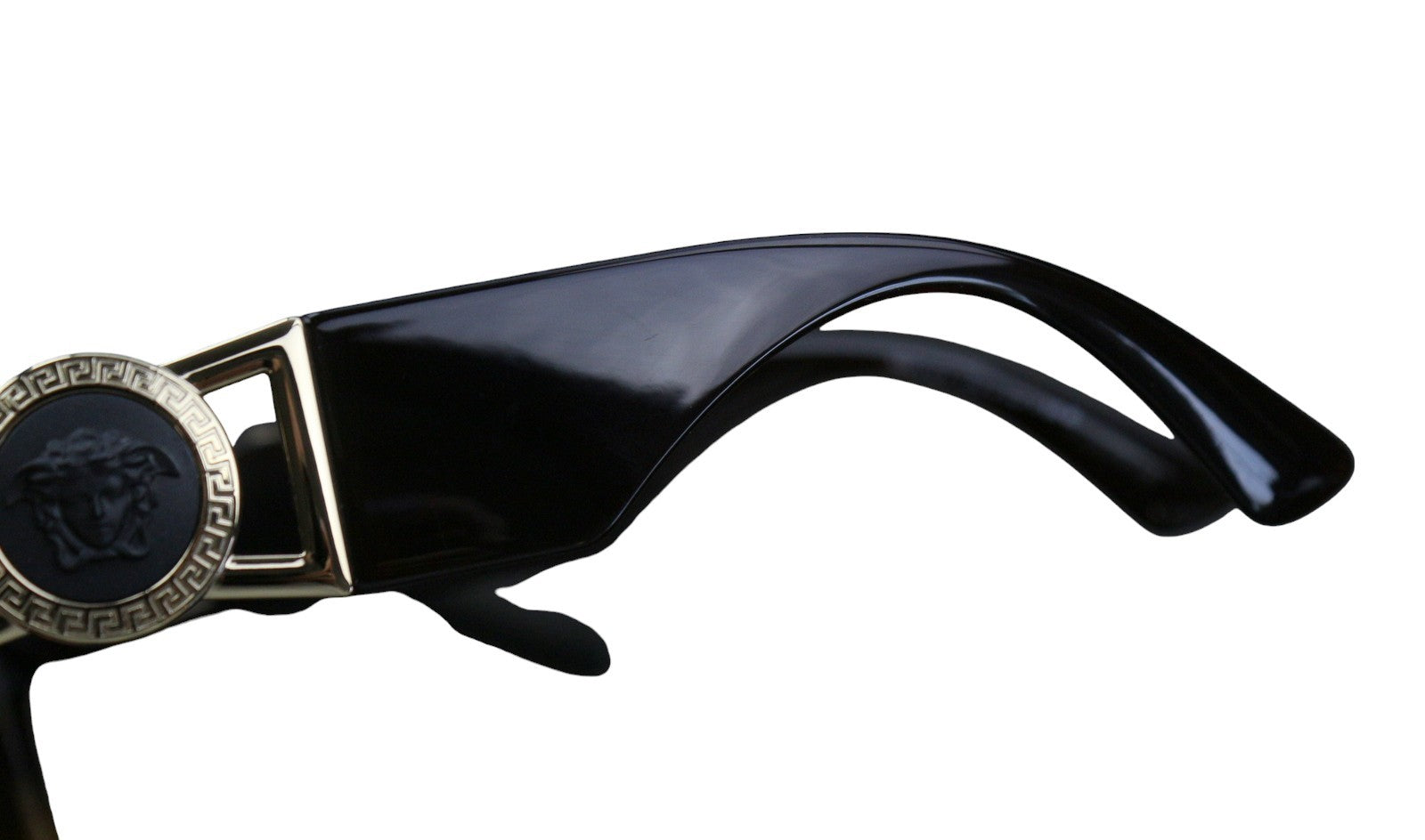 VERSACE 4415 Women's Brown Animal Print Cat Eye Sunglasses OS Gold Detail